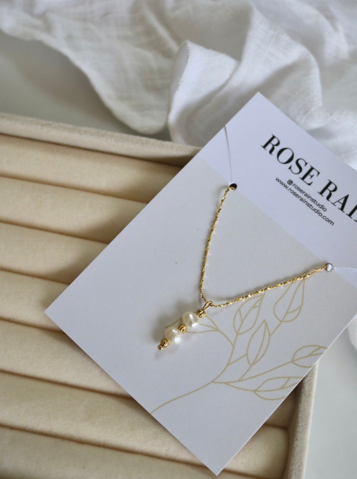 SUNRISE PEARL NECKLACE IN 18K GOLD