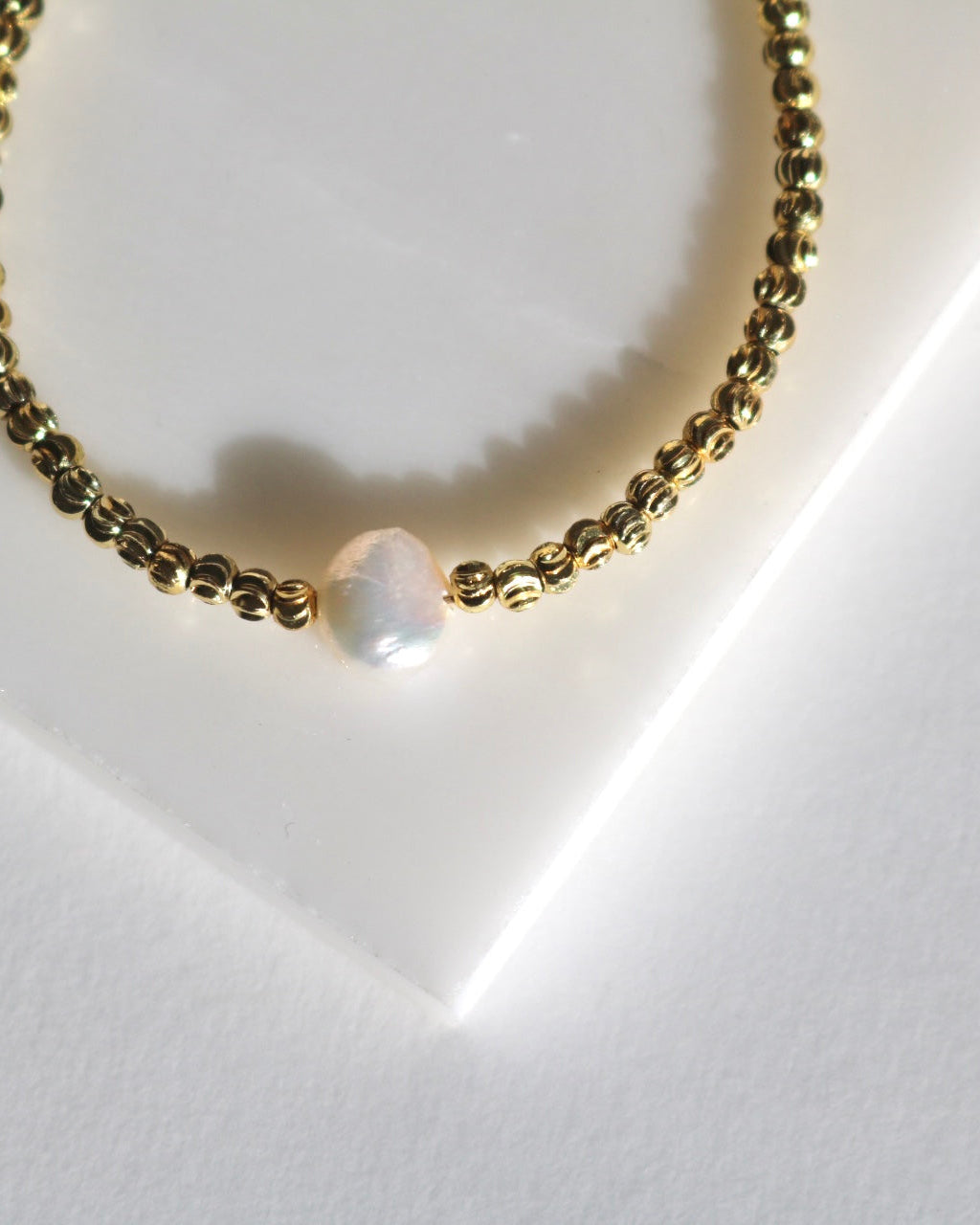 CORA PEARL BEADED BRACELET IN 18K GOLD