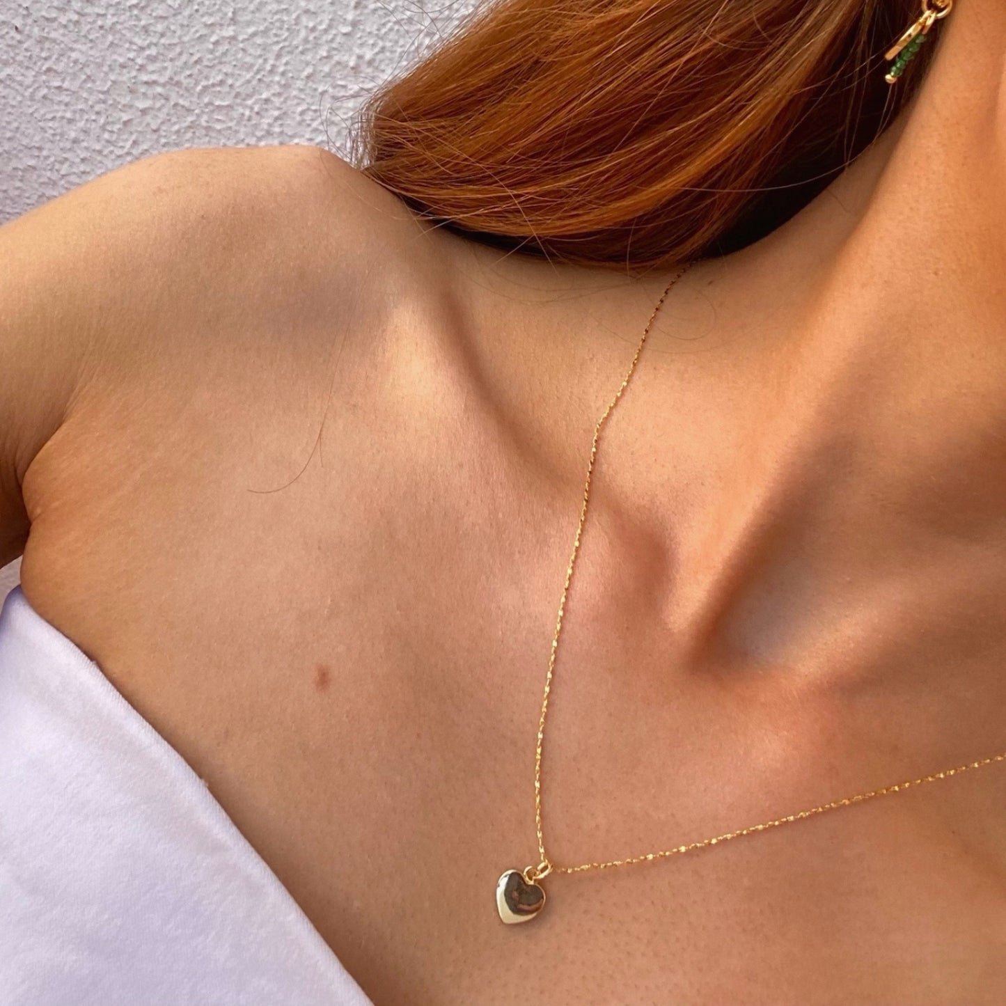 LOVE HEART NECKLACE IN 18K GOLD