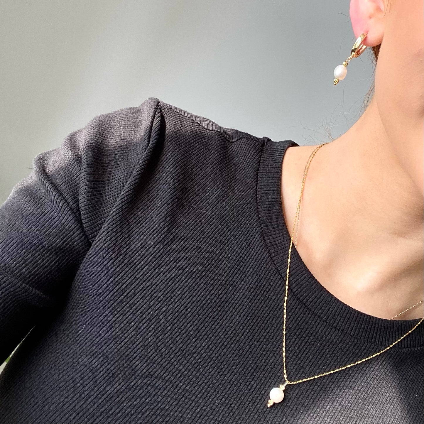 FRESH WATER PEARL NECKLACE IN 18K GOLD