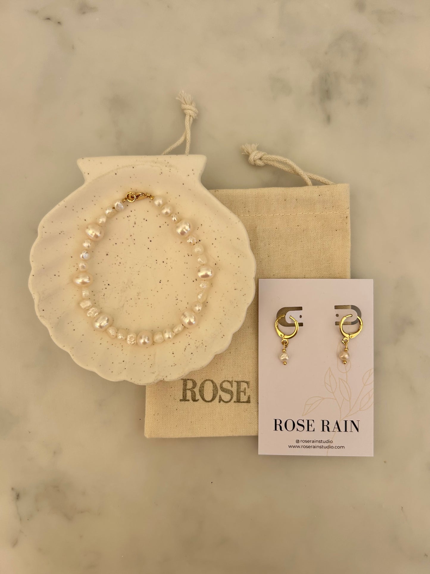 CLIP ON TINY FRESHWATER PEARL HUGGIE EARRINGS IN 18K GOLD