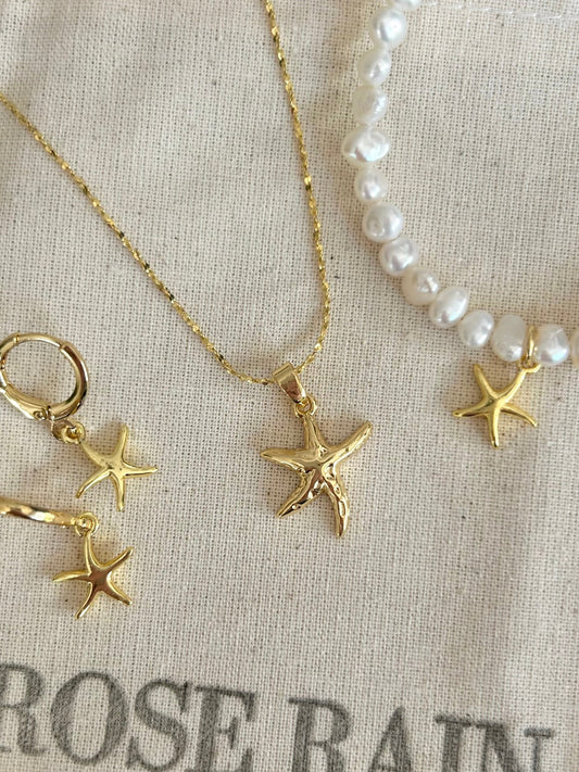 STARFISH NECKLACE IN 18K GOLD