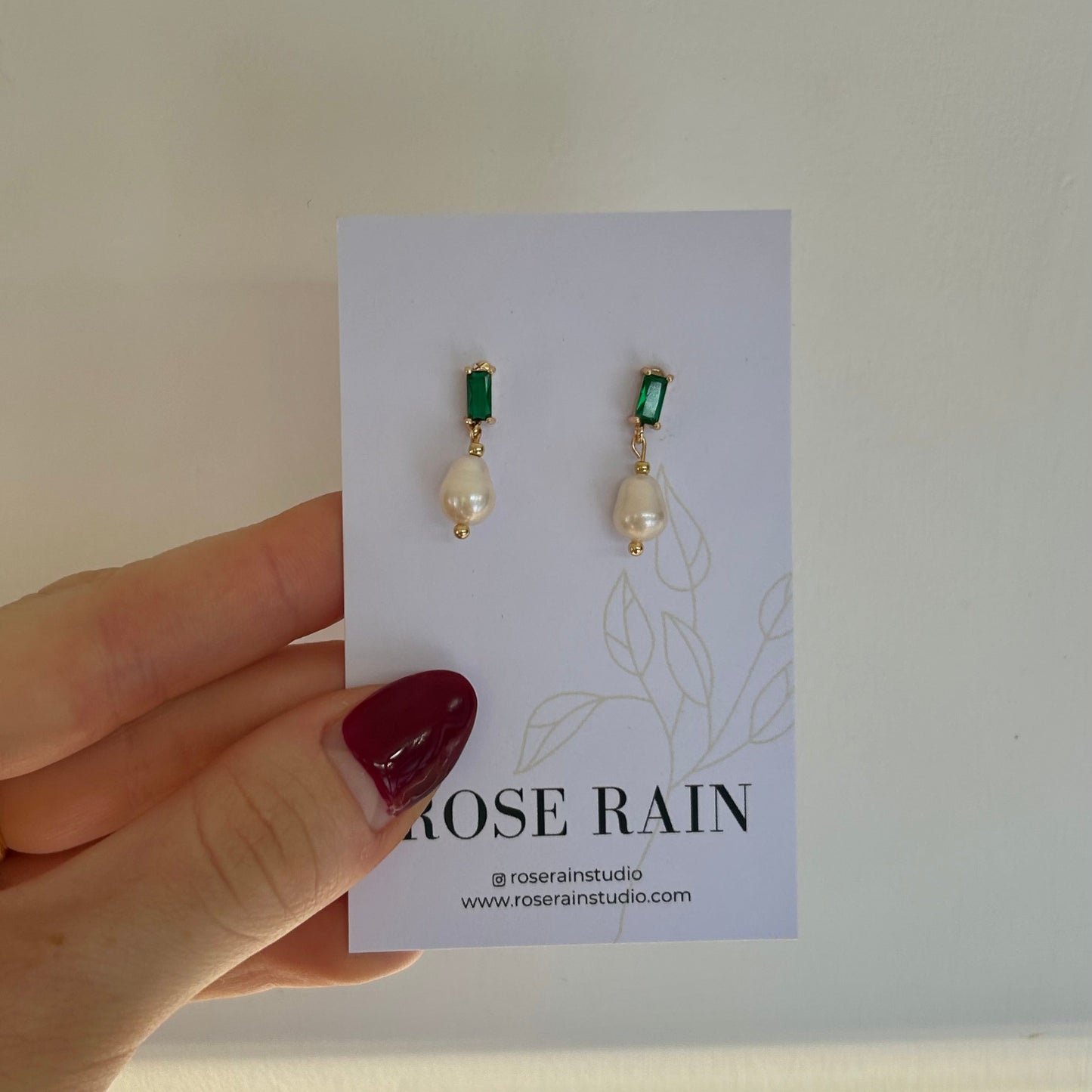 DARCIE FRESHWATER PEARL STUDS IN 18K GOLD