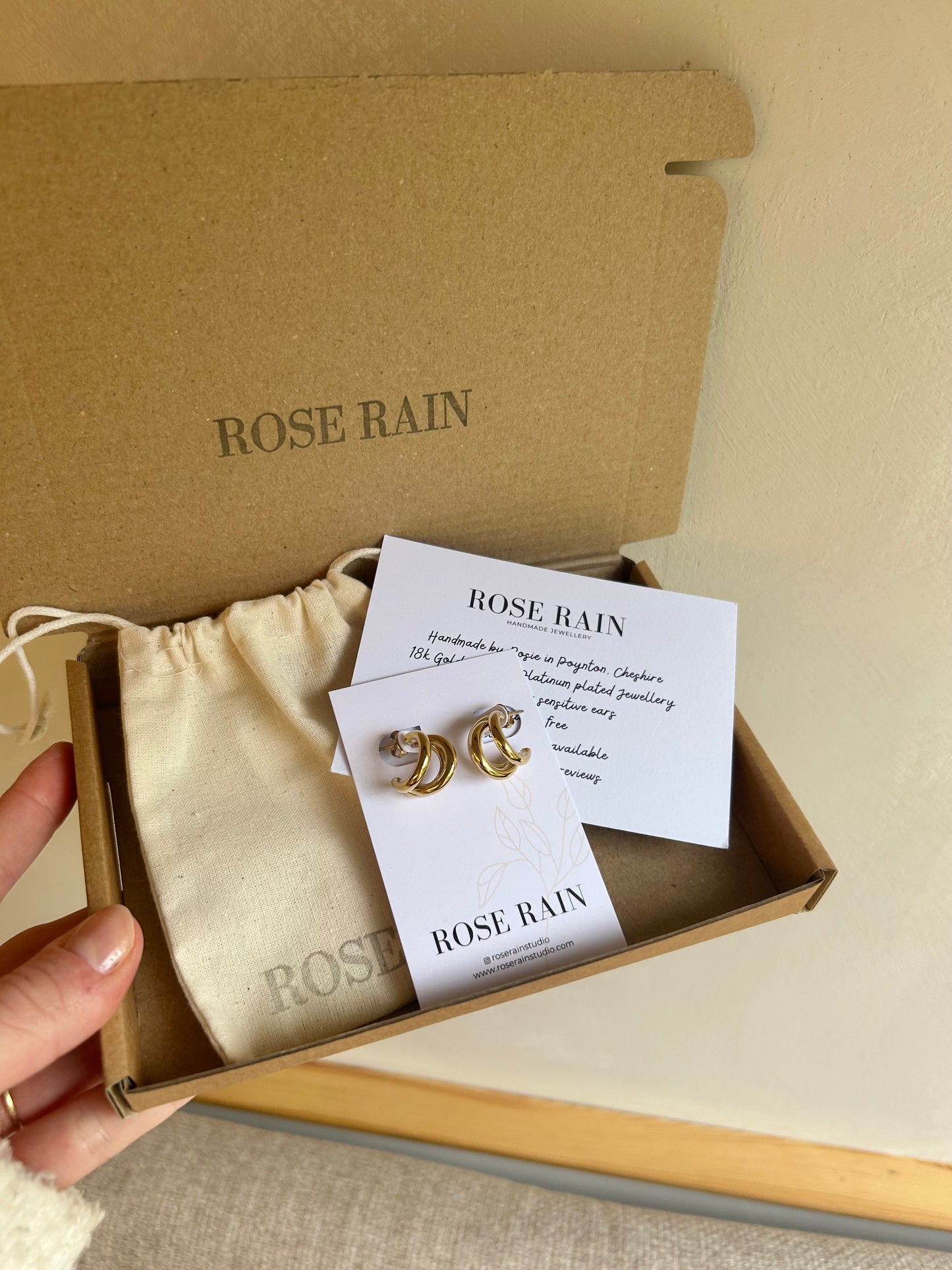 SIENA CHUNKY HOOPS IN 18K GOLD