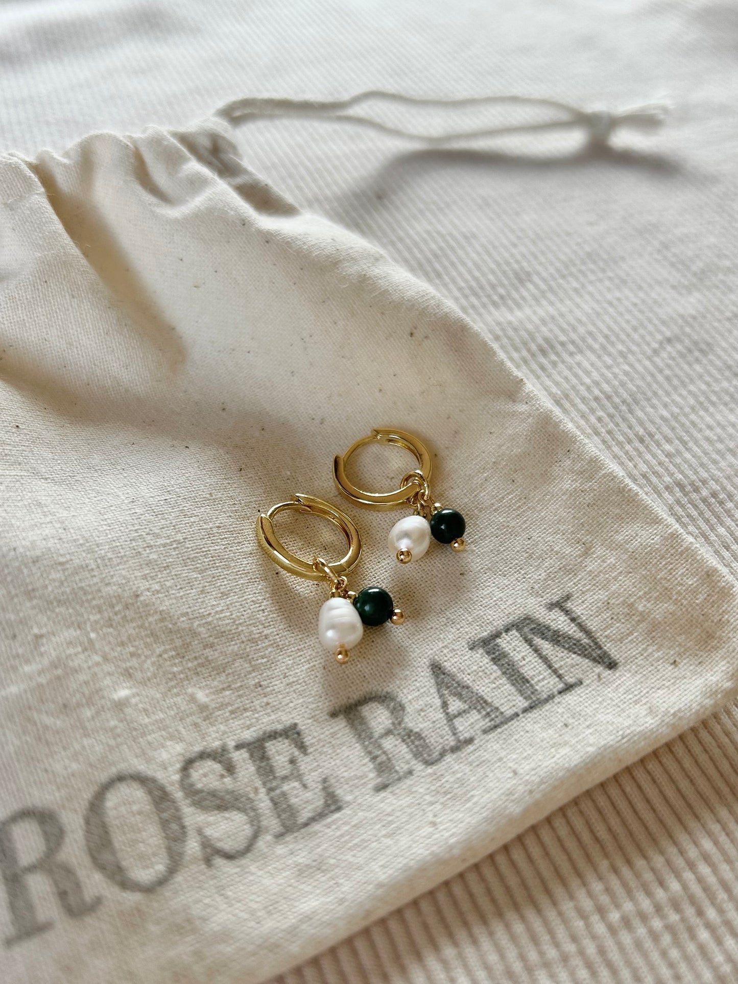 FREYA DETACHABLE CHARM HUGGIE EARRINGS