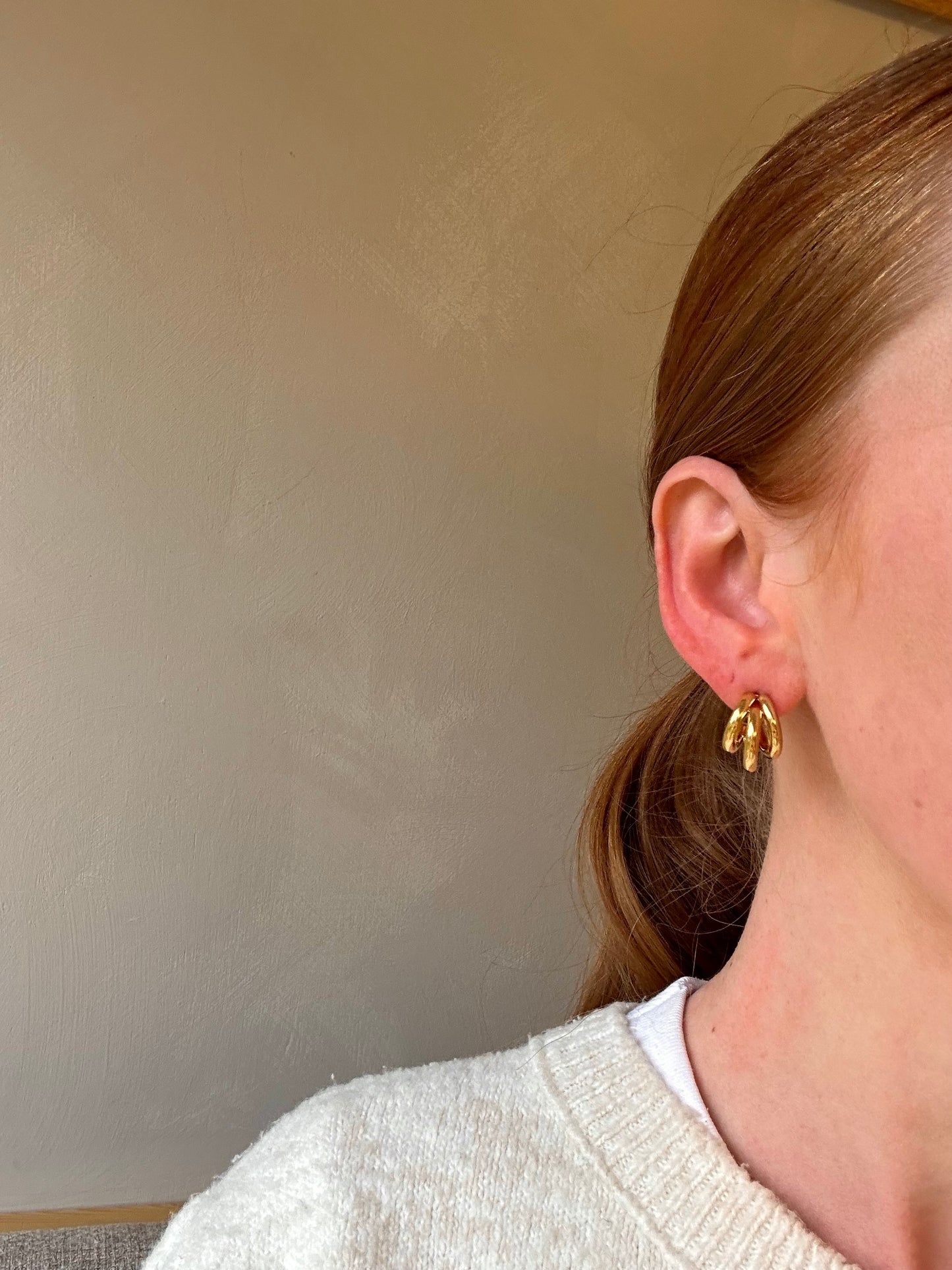 SIENA CHUNKY HOOPS IN 18K GOLD