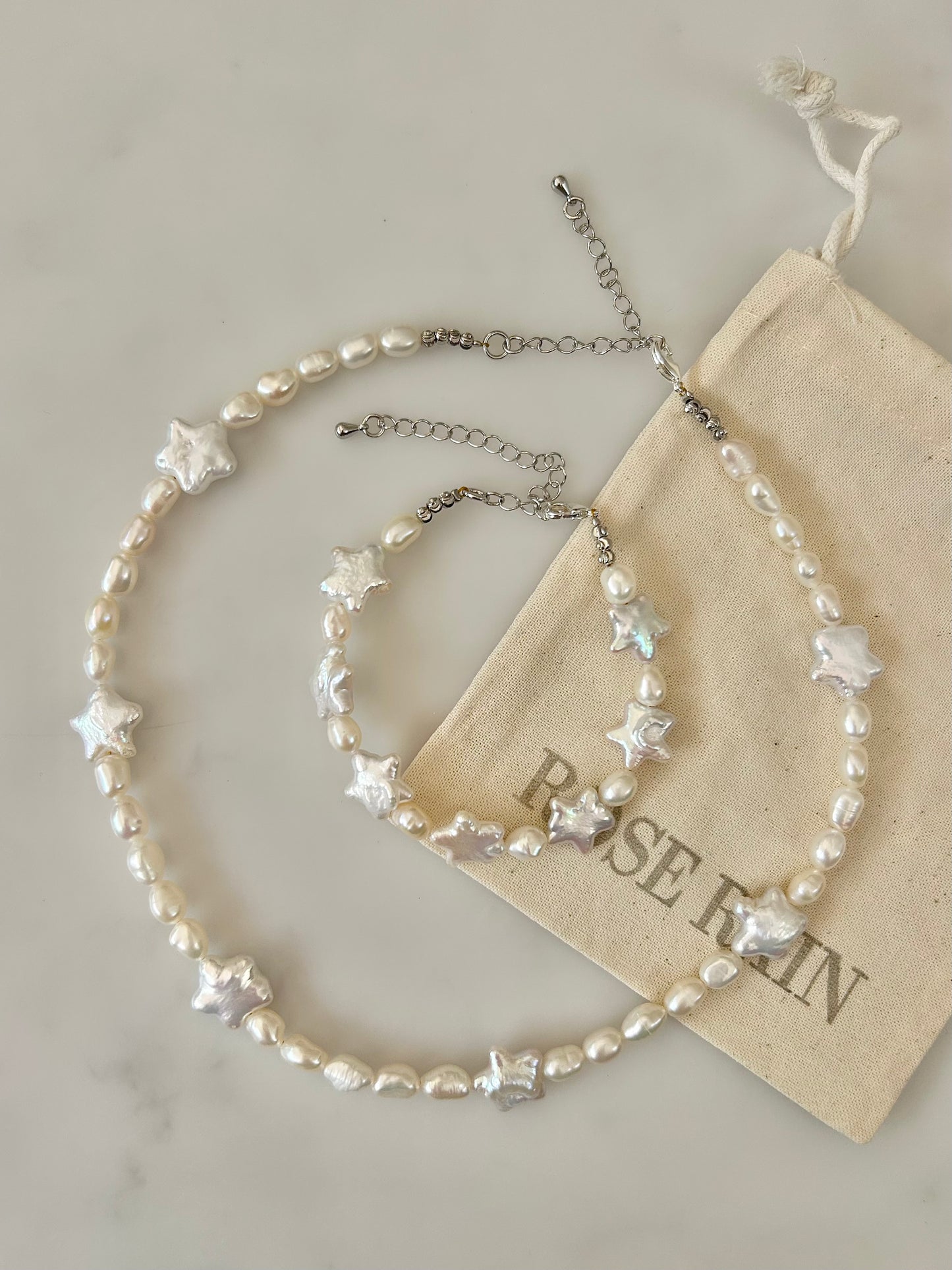 STAR FRESHWATER PEARL BRACELET IN PLATINUM