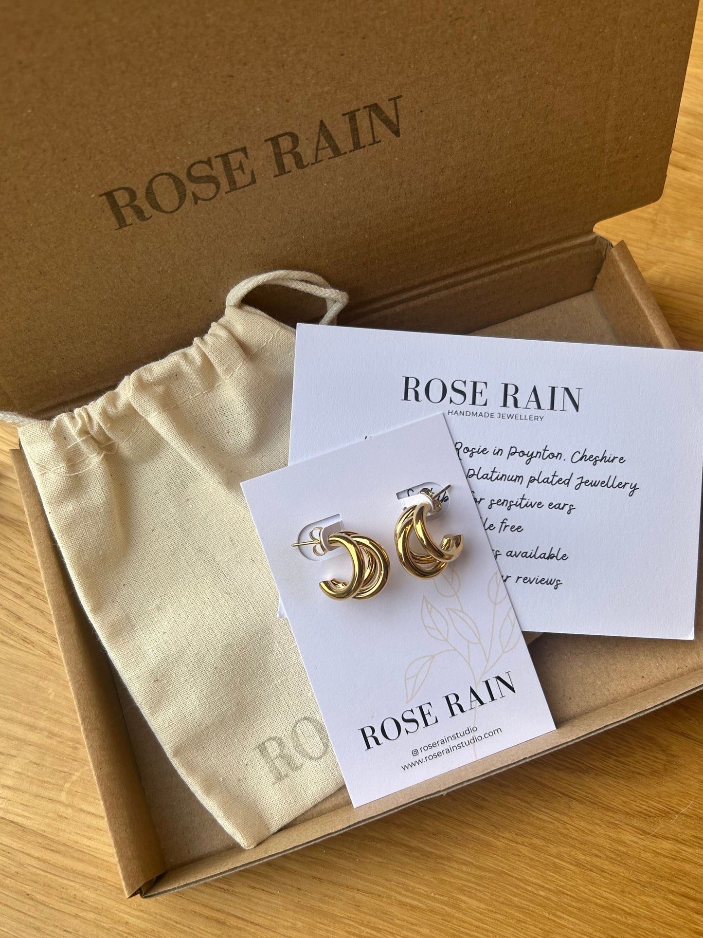 SIENA CHUNKY HOOPS IN 18K GOLD