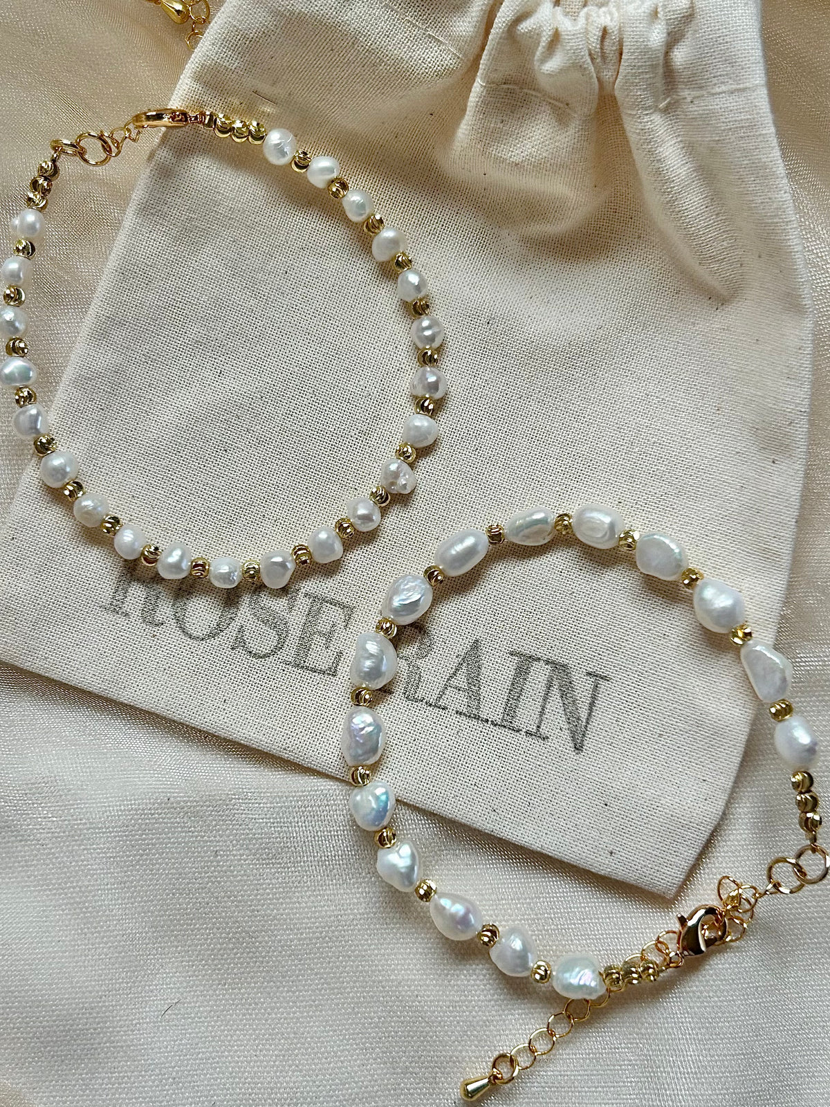 NOVA PEARL BEADED BRACELET IN 18K GOLD