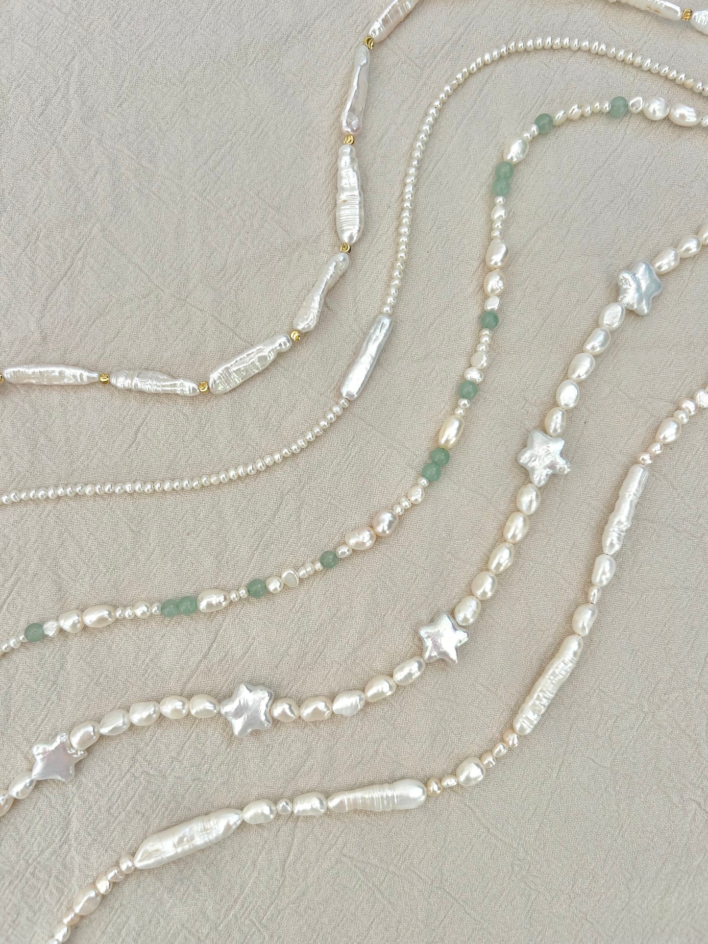 OLIVIA FRESHWATER PEARL NECKLACE IN 18k GOLD
