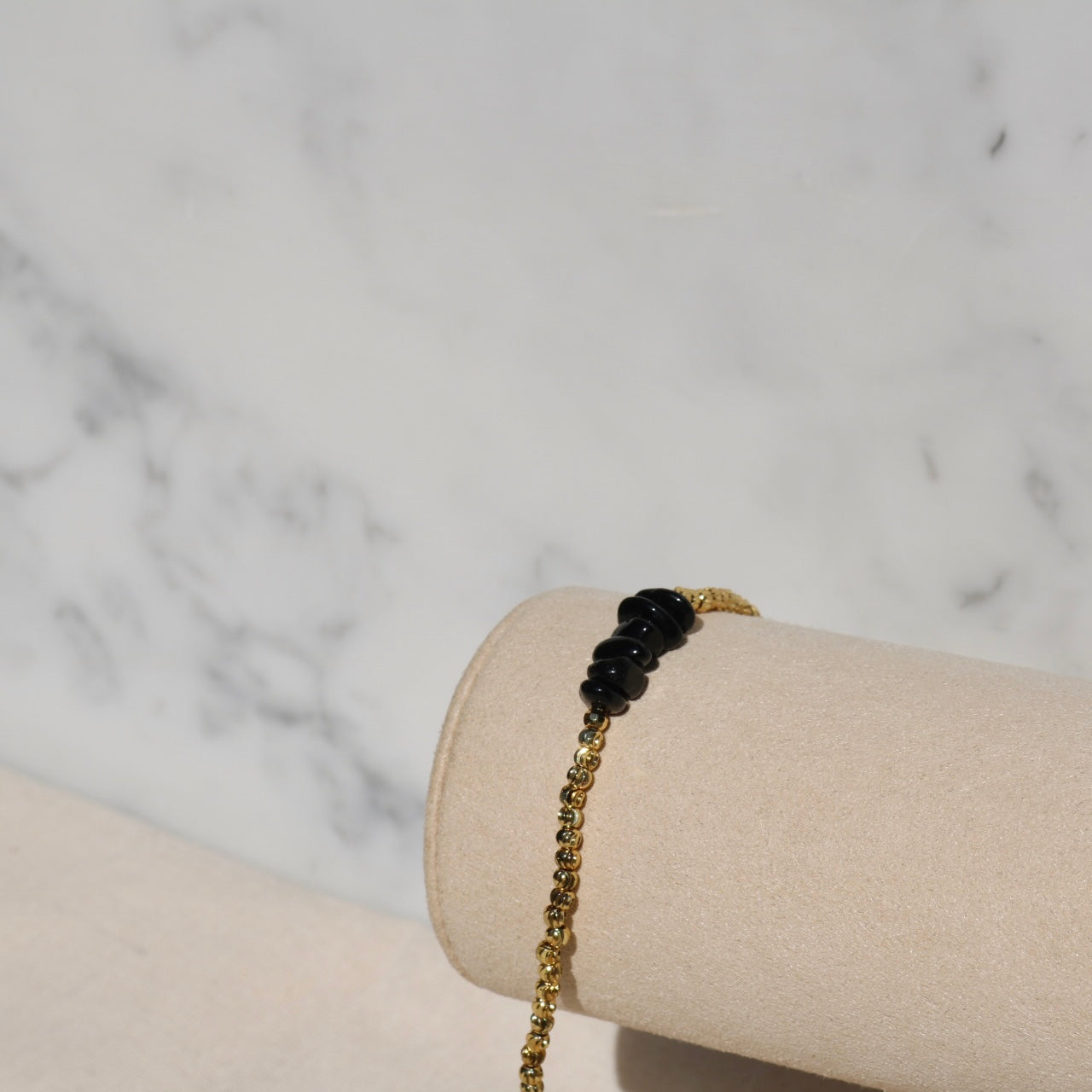 TOURMALINE BEADED BRACELET IN 18K GOLD