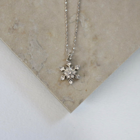 SNOWFLAKE NECKLACE IN SILVER