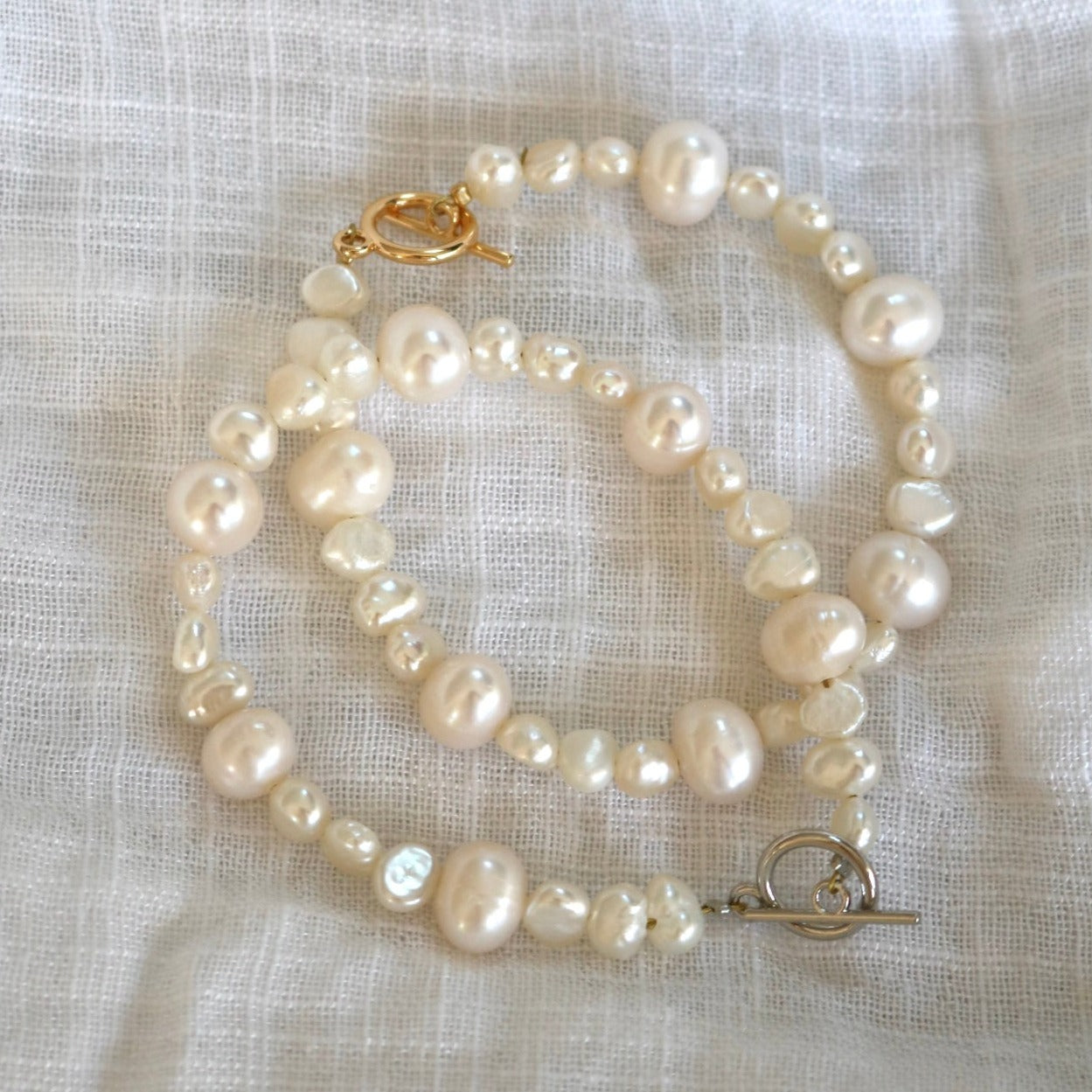 CALLIE PEARL BEADED BRACELET IN 18K GOLD