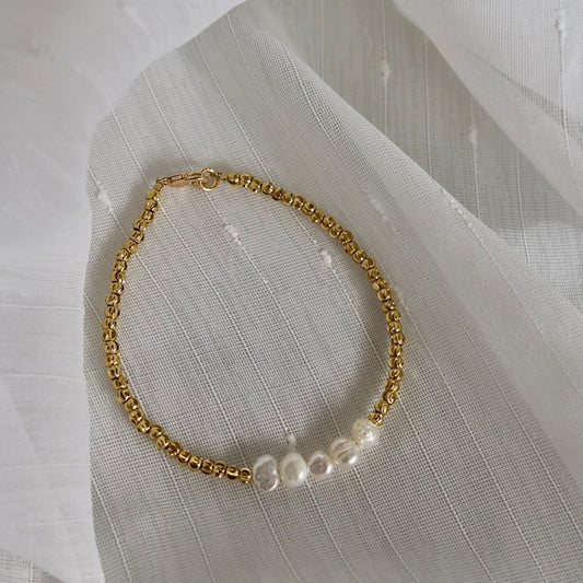 ELISE PEARL BEADED BRACELET IN 18K GOLD