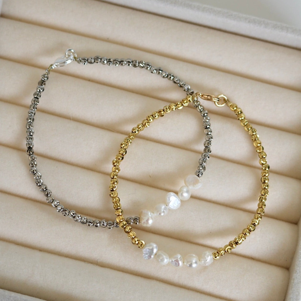 ELISE PEARL BEADED BRACELET IN 18K GOLD