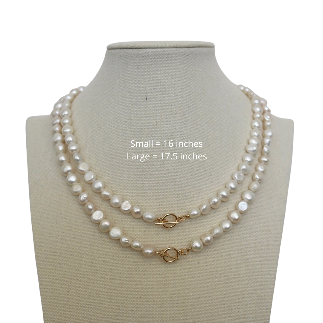 16 inch freshwater pearl necklace deals