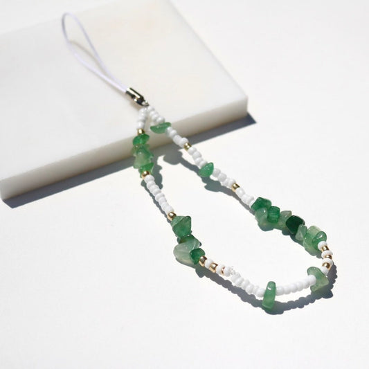 SUMMER DAYS GREEN AVENTURINE PHONE CHARM