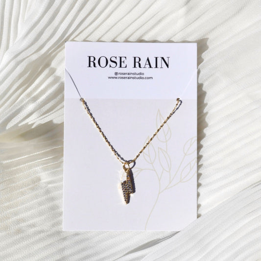 LIGHTNING PENDANT NECKLACE IN 18K GOLD